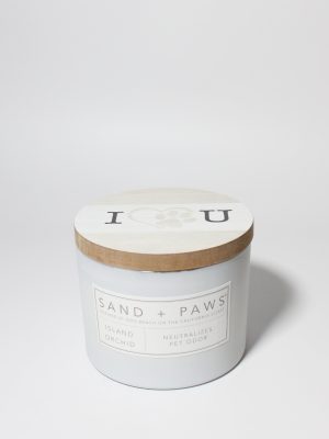 Sand + Paws Island Orchid 12 oz scented candle