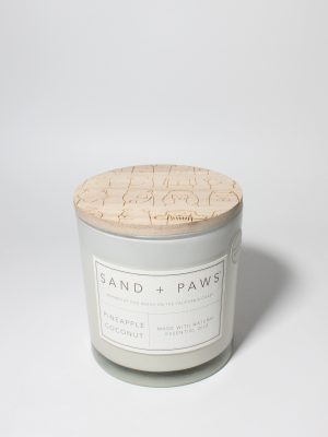 Sand + Paws Pineapple Coconut 21 oz scented candle