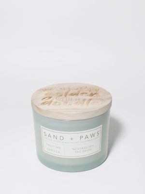 Sand + Paws Tahitian Vanilla 12 oz scented candle