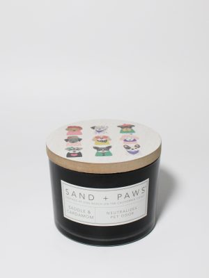 Sand + Paws Saddle & Cardamom 12 oz scented candle