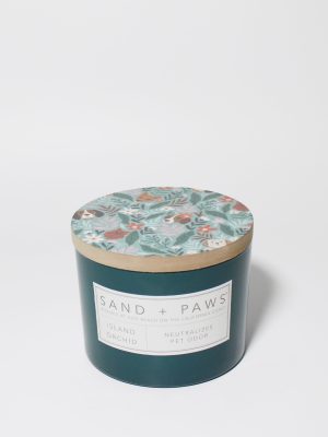 Sand + Paws Island Orchid 12 oz scented candle