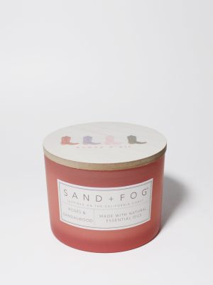 Roses & Sandalwood 12 oz scented candle