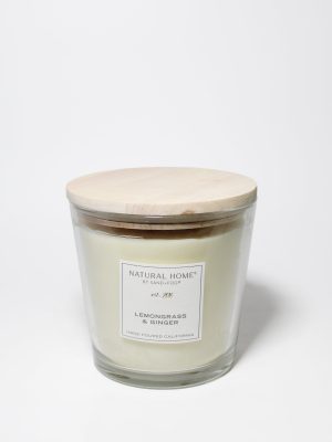 Lemongrass & Ginger Natural Home 31 oz scented candle