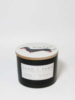 Sand + Paws Cedar & Lavender 12 oz scented candle