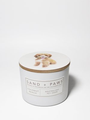 Sand + Paws Coconut Beach 12 oz scented candle