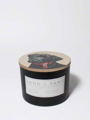 Sand + Paws Cedar & Lavender 12 oz scented candle