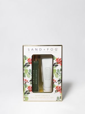 Hand Cream and Perfume Oil Rollerball Set - White Vanilla